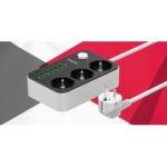 ENERGIZER EPB2500W01EU PROLUNGHE E MULTIPLE 2 M - 3 PRESE AC INTERNO BIANCO, NERO